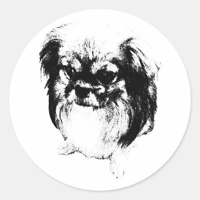 Sticker Rond Flux de sagesse (Devant)