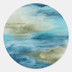 Sticker Rond Flux océanique II