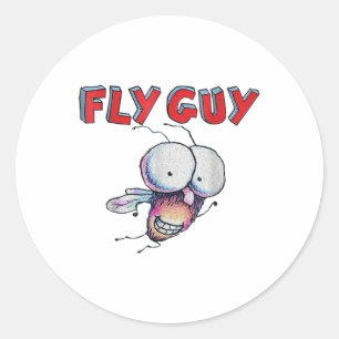 Sticker Rond Fly Guy Enfants Costume Tee