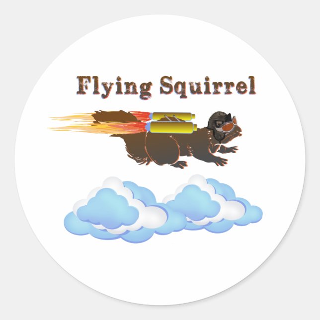 Sticker Rond Flying (Devant)