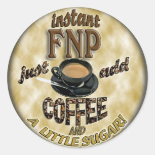 STICKER ROND FNP INSTANTANÉS AJOUTENT LA PRATICIENNE