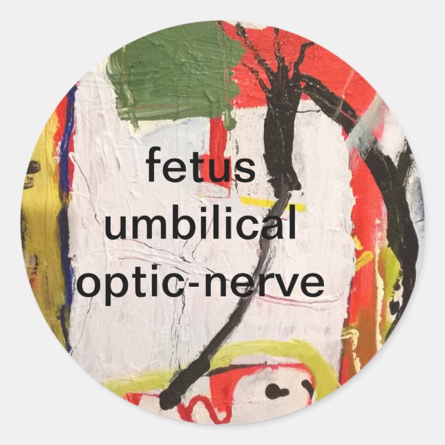 Sticker Rond foetus nerf optique Abstrait par Hankamer Artjunkh (Devant)