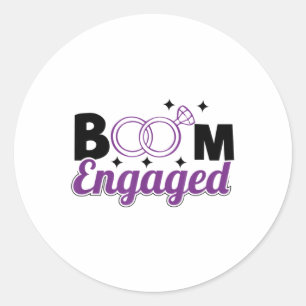Sticker Rond Foi Promise Mariée Et Groom _ Mariage Cadeau Enga