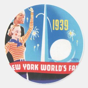 Sticker Rond Foire mondiale de New York 1939