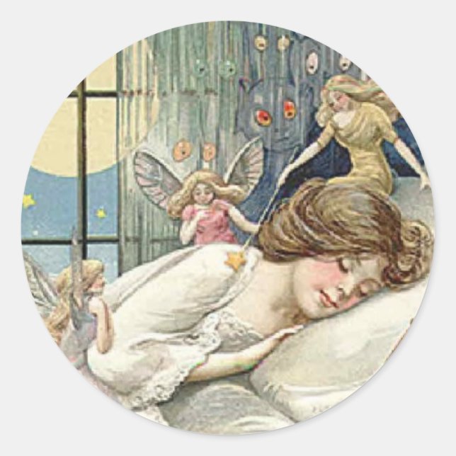 Sticker Rond Foires vintages (Devant)