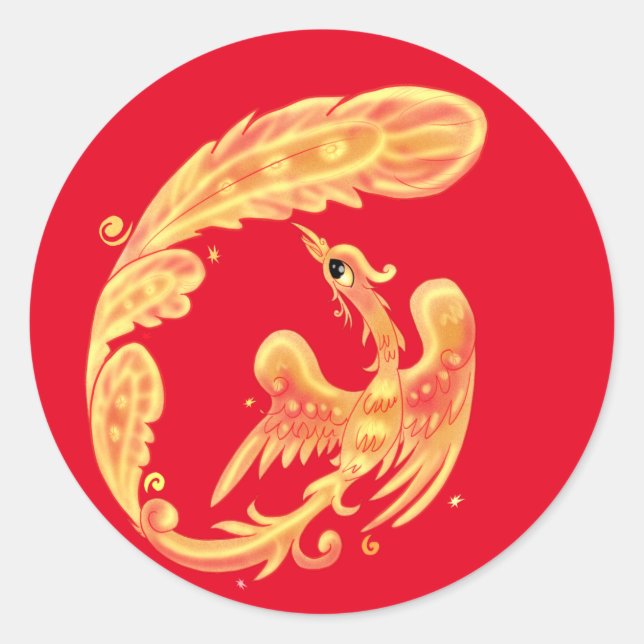 Sticker Rond Foiseau (Devant)