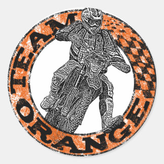 Sticker Rond Folie des motards