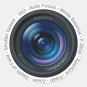 Sticker Rond Fonctionnalité DSLR