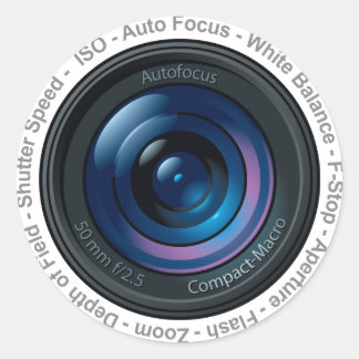Sticker Rond Fonctionnalité DSLR