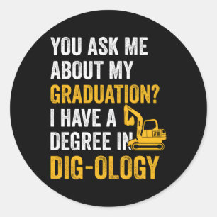 Sticker Rond Fonctionnement de l'excavatrice à pistons de l'opé