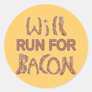 Sticker Rond FONCTIONNERA POUR BACON Running Tee - shirts & Gea