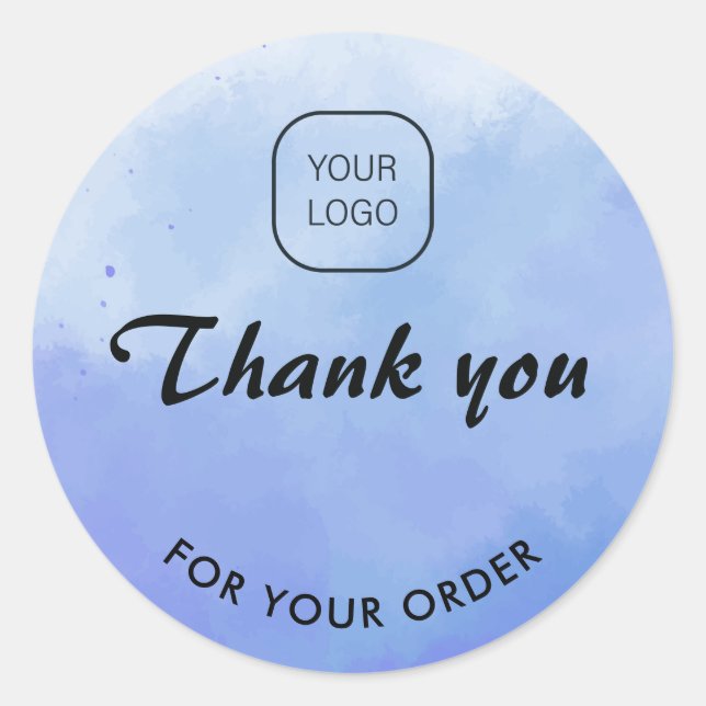 Sticker Rond Fond aquarelle  (Devant)