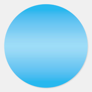 Sticker Rond Fond dégradé bleu azur et bleu bébé