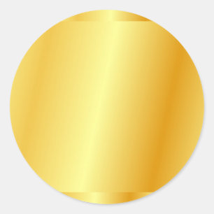 Sticker Rond Fond doré faux modèle vierge tendance élégant