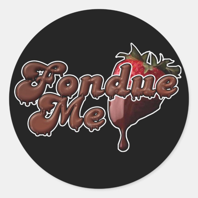 Sticker Rond Fondue Me 2 (Devant)
