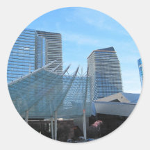 Fontaine et architecture d'Aria à Las Vegas