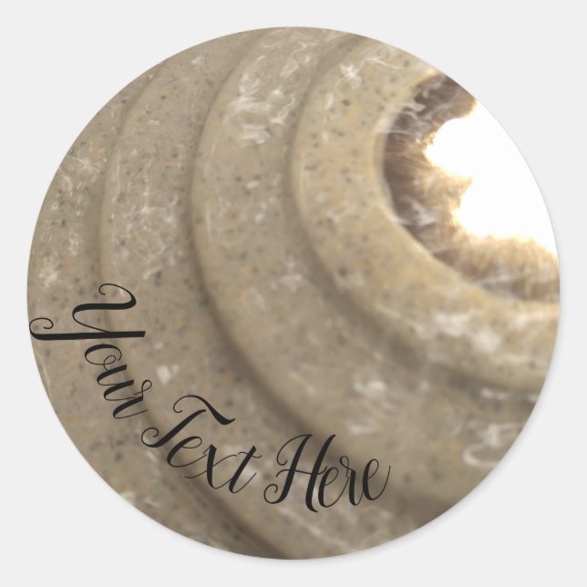 Sticker Rond Fontaine fantaisie (Devant)