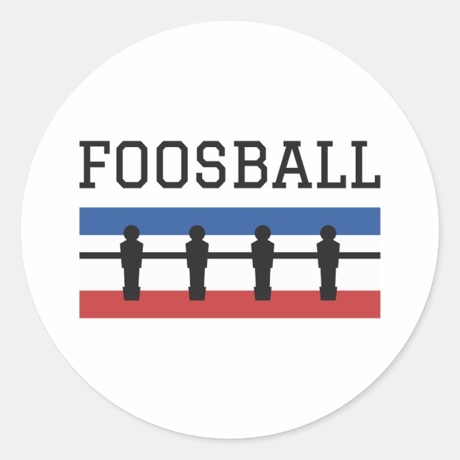 Sticker Rond Foosball Retro (Devant)