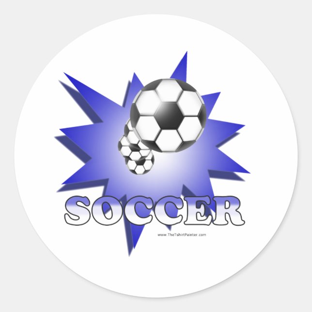 Sticker Rond Football! (Devant)