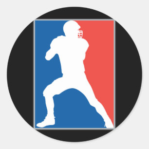Sticker Rond Football