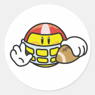Sticker Rond Football