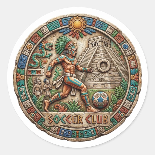 STICKER ROND FOOTBALL (Devant)