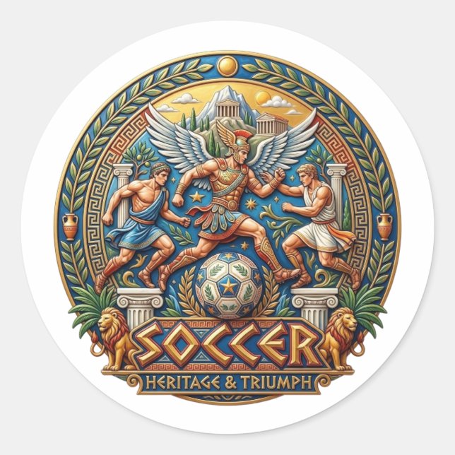STICKER ROND FOOTBALL (Devant)