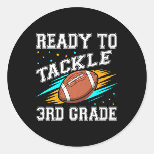 Sticker Rond Football 3e Troisième année Premier Jour D'école R