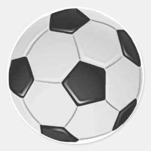 Sticker Rond Football américain de soccer ou d'association