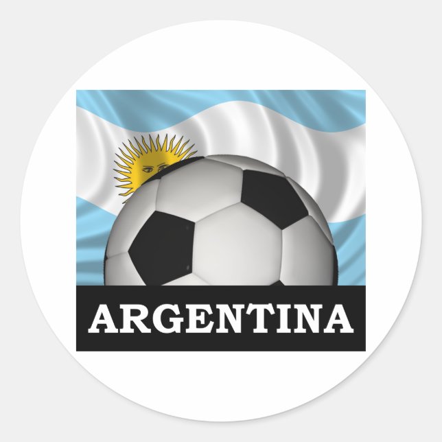 Sticker Rond Football Argentine (Devant)