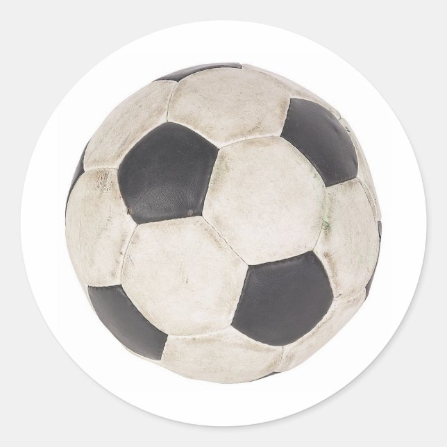 Sticker Rond Football Ball Fan Football Footie Football Jeu (Devant)