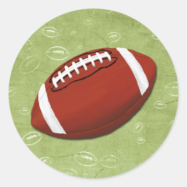 Sticker Rond Football Blitz Fête d'anniversaire pour enfants (Devant)