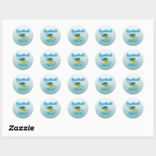 Sticker Rond Football Chick #3