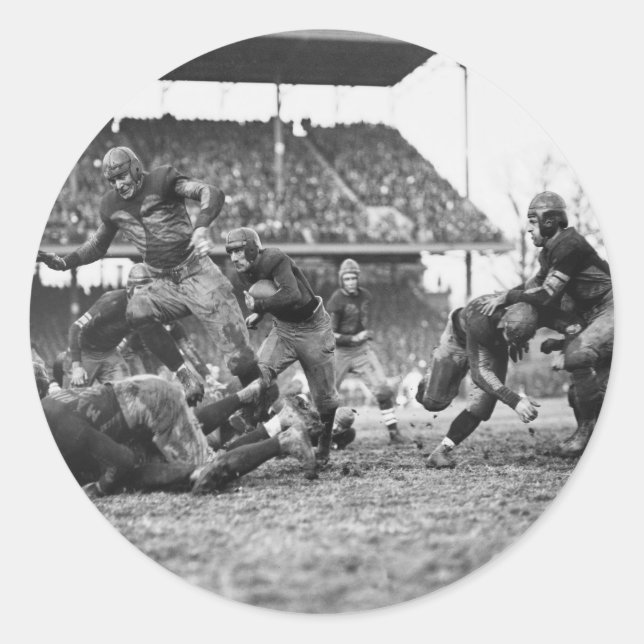 Sticker Rond Football de bouche de mash, 1923 (Devant)