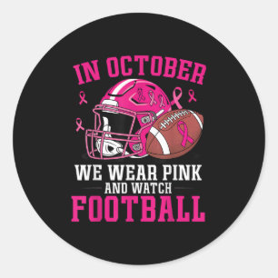 Sticker Rond Football De Sensibilisation Au Cancer Du Sein En O