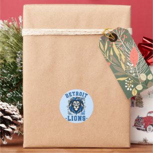 Sticker Rond football des Detroit Lions