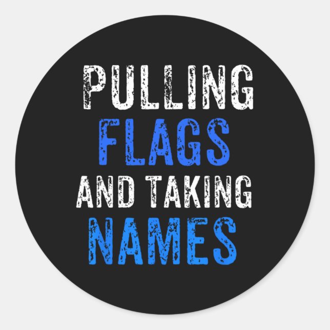 Sticker Rond Football Drapeau Pour Les Gars Ou Les Filles Qui A (Devant)