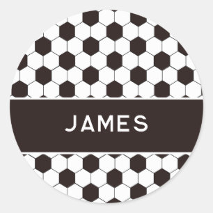 Sticker Rond Football Enfants Football motif Football