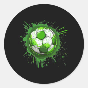 Sticker Rond Football esthétique