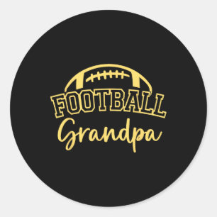 Sticker Rond Football - Grand-Père, Football Familial