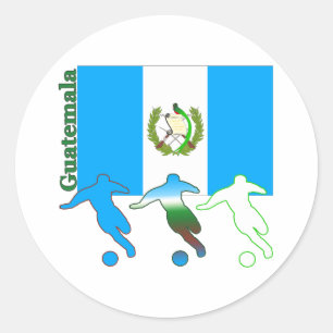 Sticker Rond Football Guatemala