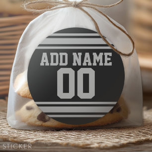 Sticker Rond Football Jersey - Personnaliser avec vos informati