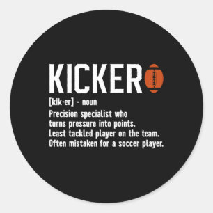 Sticker Rond Football Kicker Définition Kicker Football Placeki