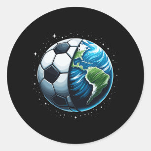 Sticker Rond Football Ll Jour des terres Football Sport Coach J