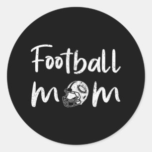 Sticker Rond Football Maman Football Joueuse Mère Femmes