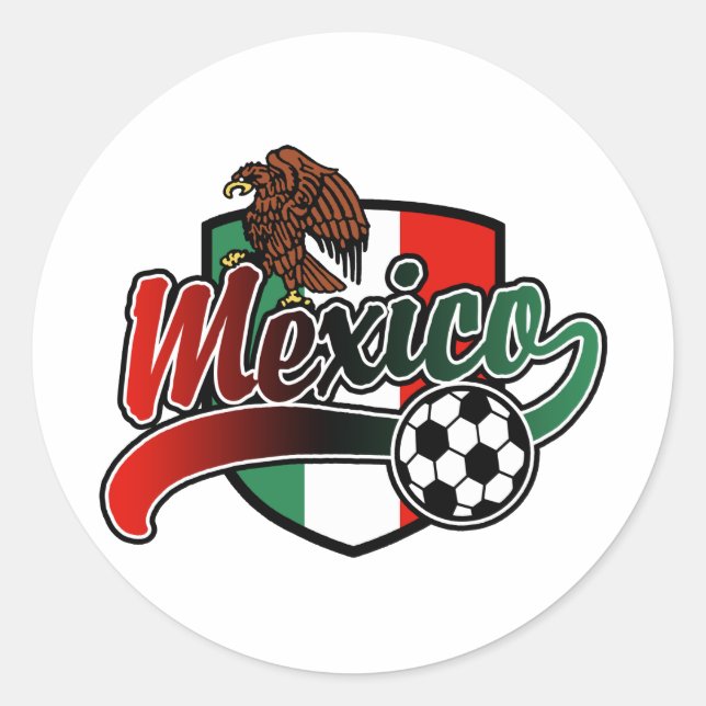 Sticker Rond Football mexicain (Devant)
