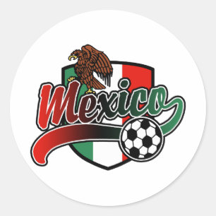 Sticker Rond Football mexicain