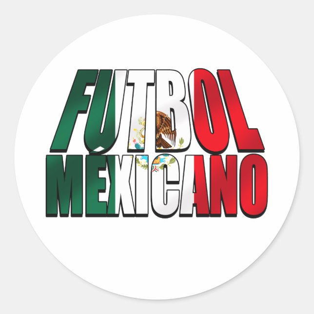 Sticker Rond Football Mexicano - Amateurs de football Mexique l (Devant)