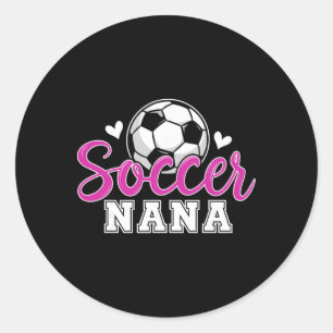 Sticker Rond Football Nana Grand-mère Femmes Fête des Mères Nan