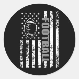 Sticker Rond Football Patriotique